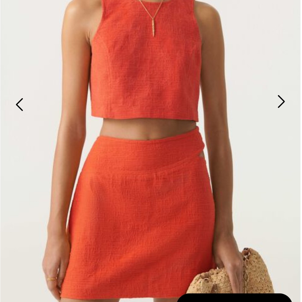 Ba&sh hola skirt. New with tags in orange . Size small